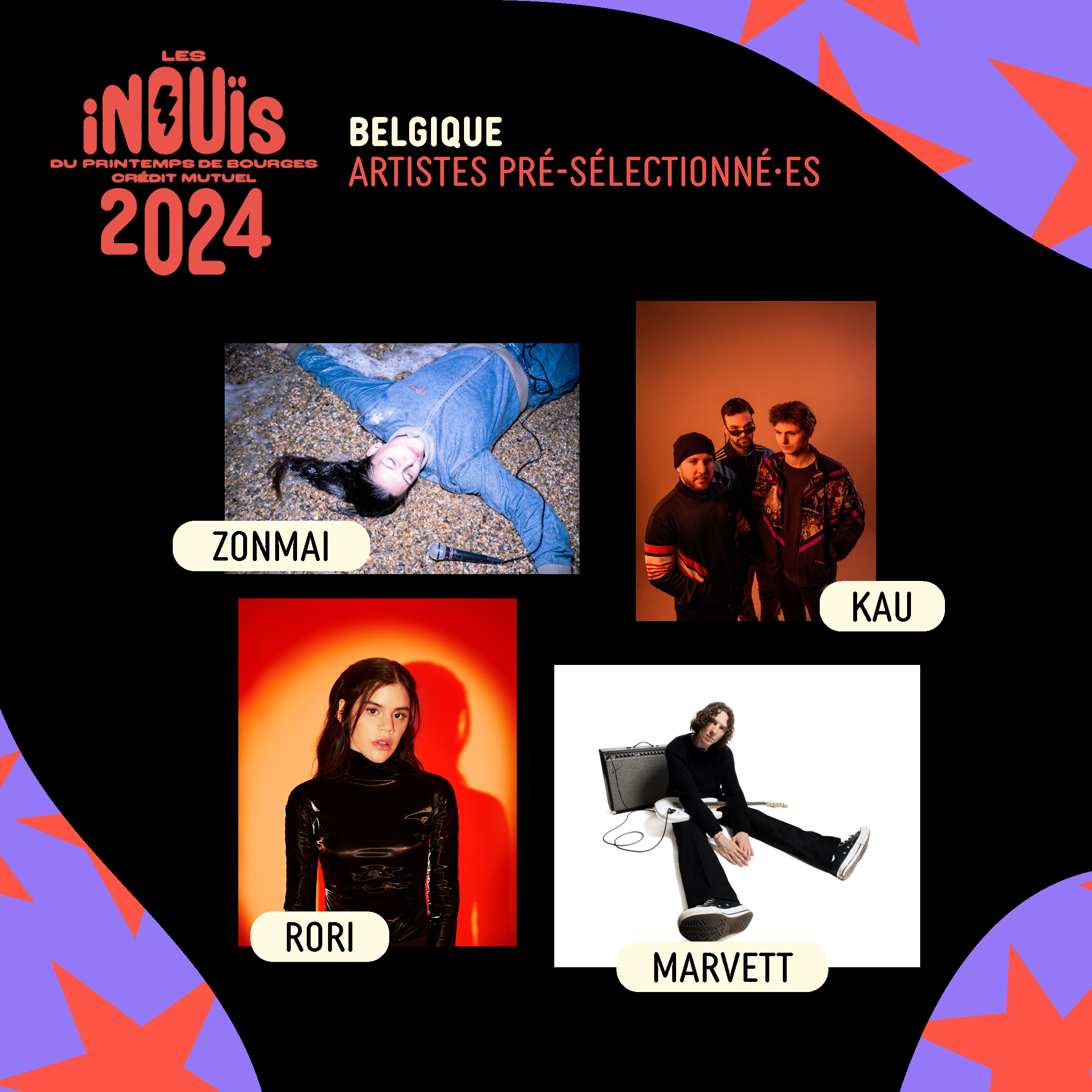 artistes antenne Belgique iNOUïS 2024
